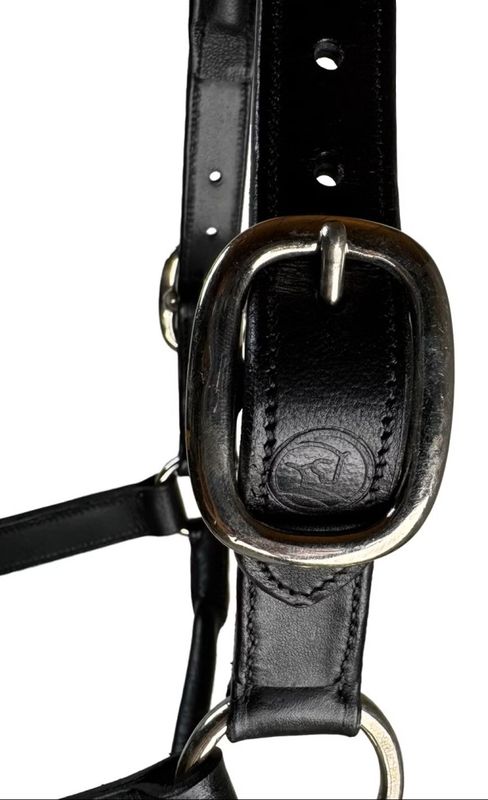 Lærgrime Silver Diamonds Svart