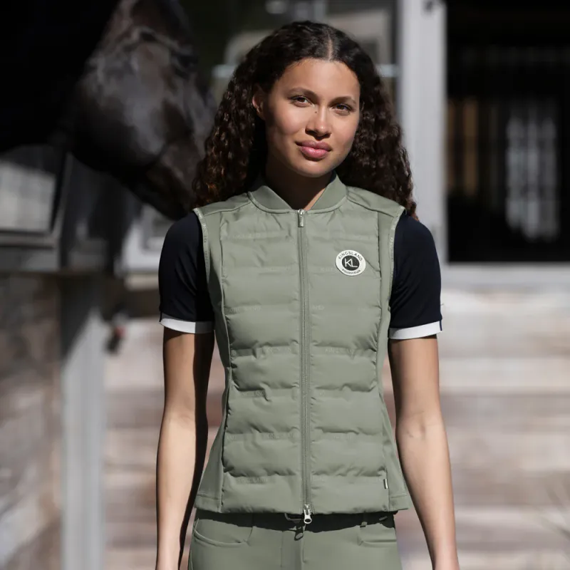 KLLucy Ladies Hybrid Bodywarmer Green Agave