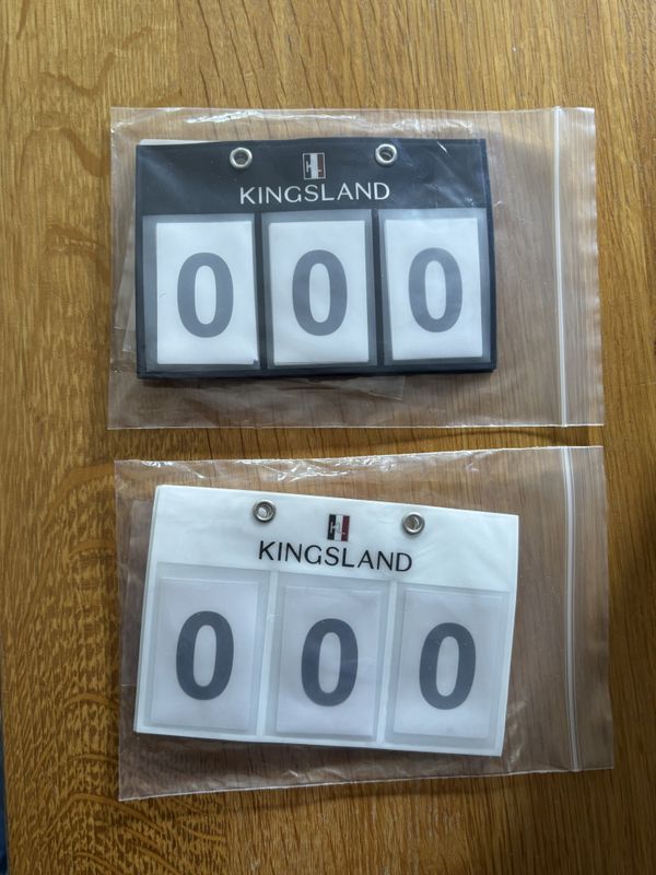 Classic 3-pocket Number plate, 2-pack